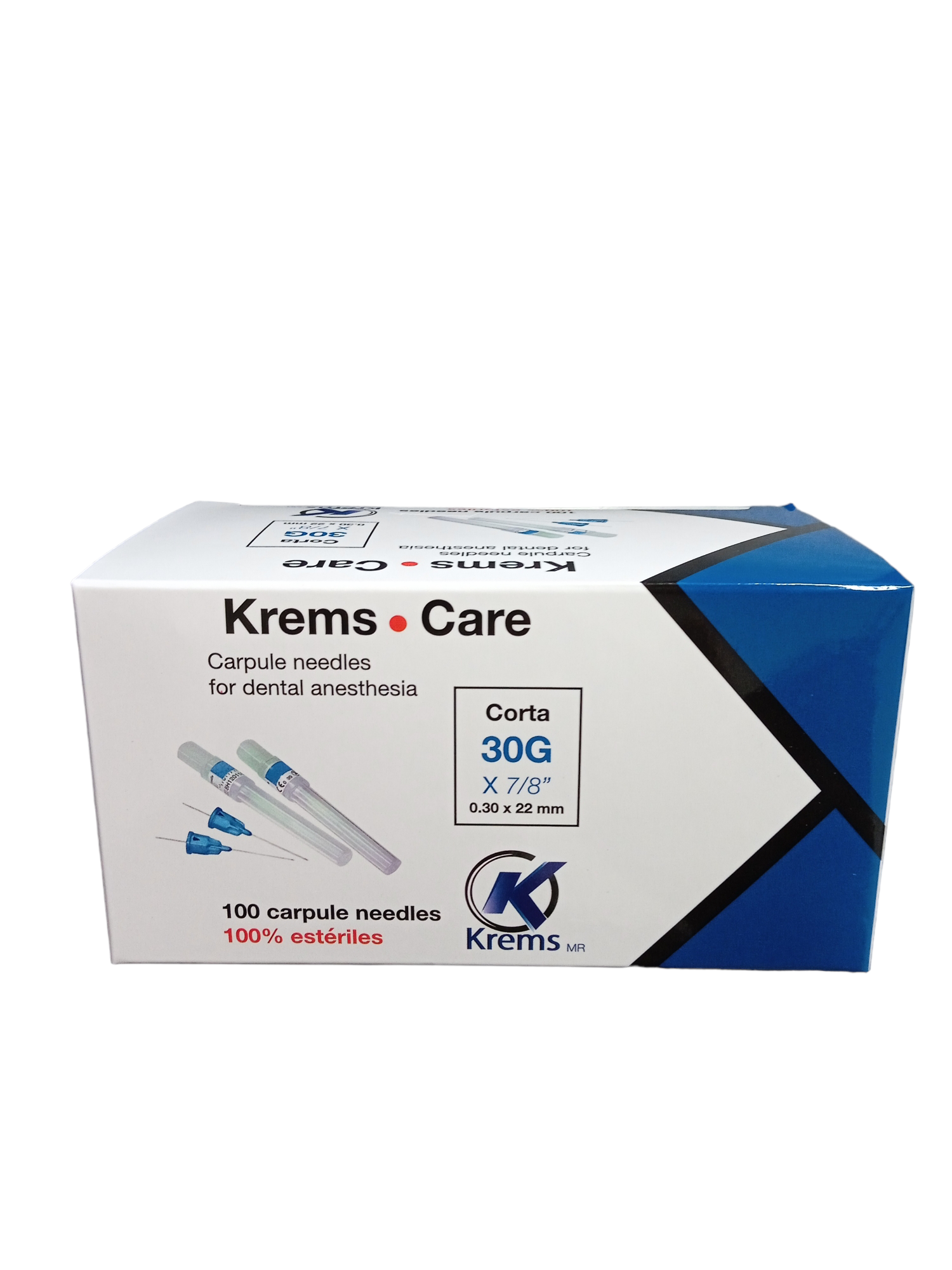Agujas estériles 30G y 27G Krems