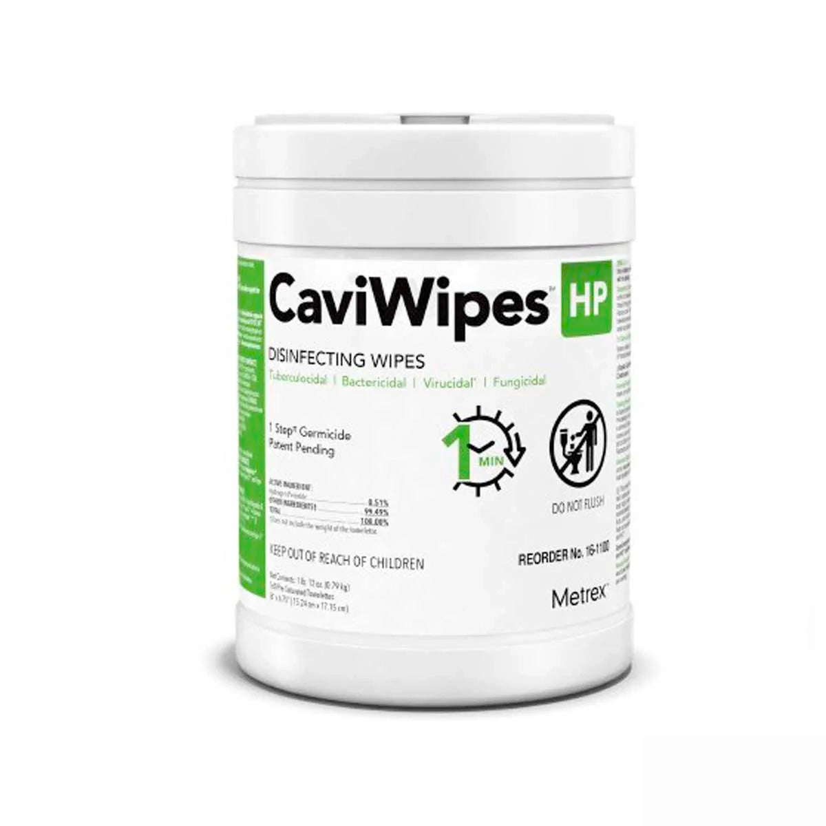 CaviWipes HP Toallas con Peróxido de Hidrógeno Metrex