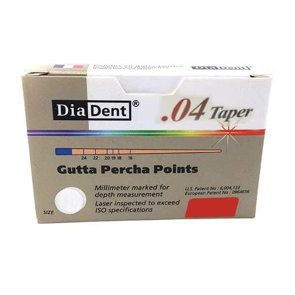 Conos de GutaperchaTaper 04 Diadent