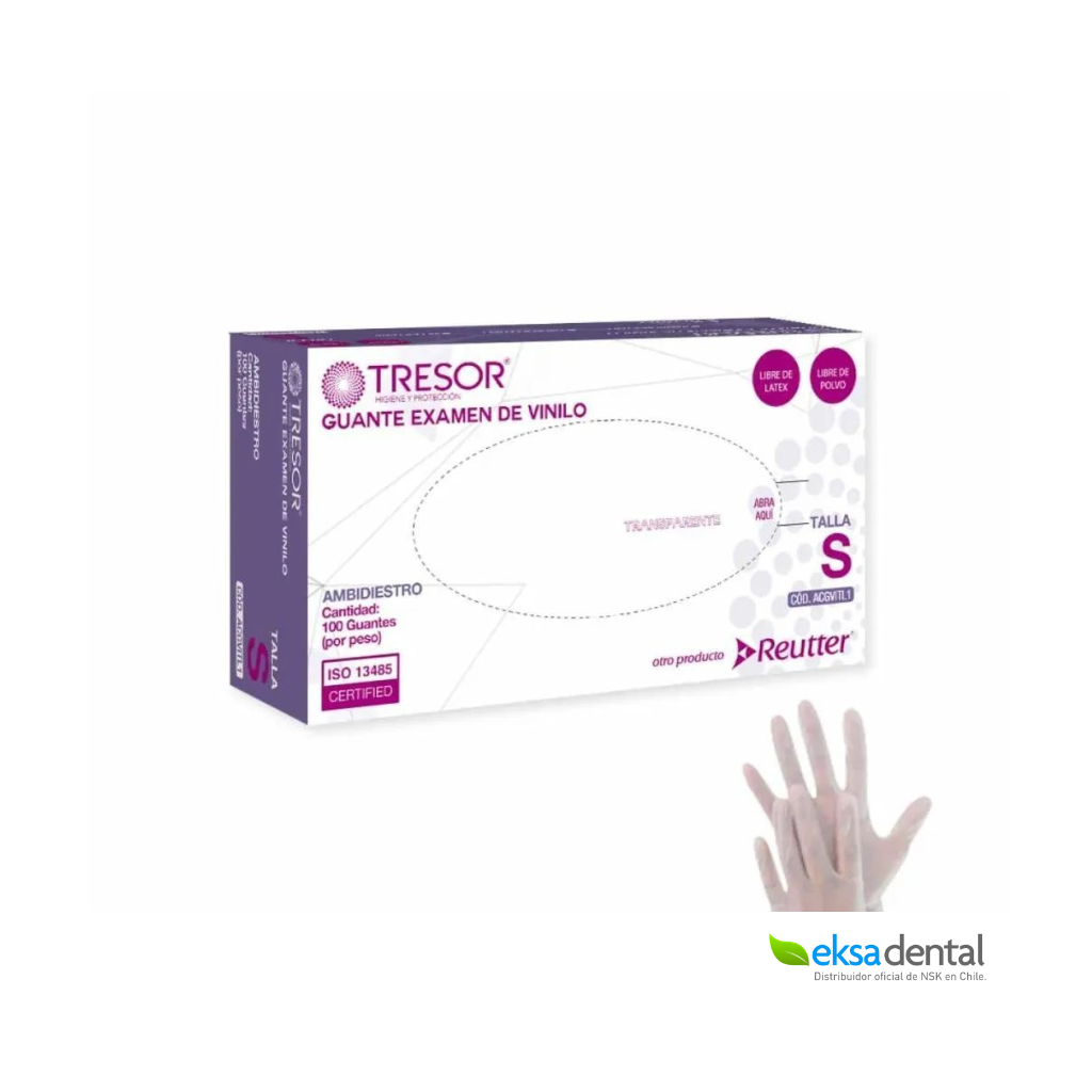 Guante de vinilo libre de polvo Tresor