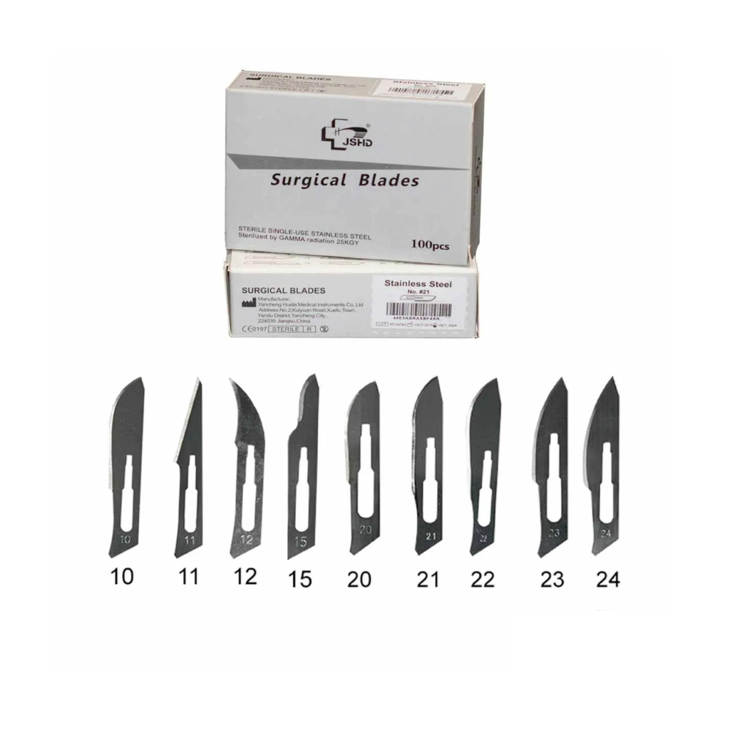 Hojas de bisturí caja de 100 Surgical
