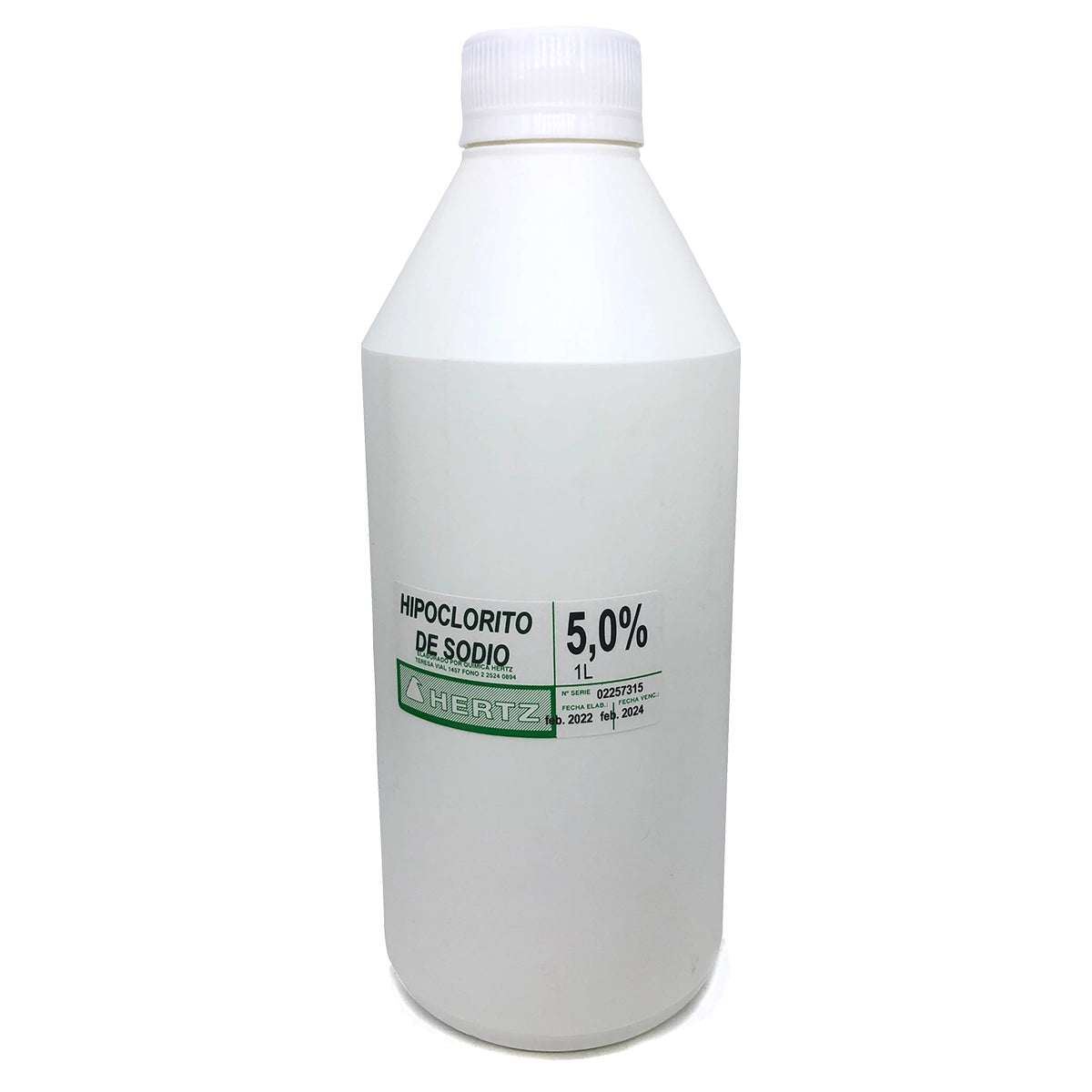 Hipoclorito de Sodio 1 litro Hertz
