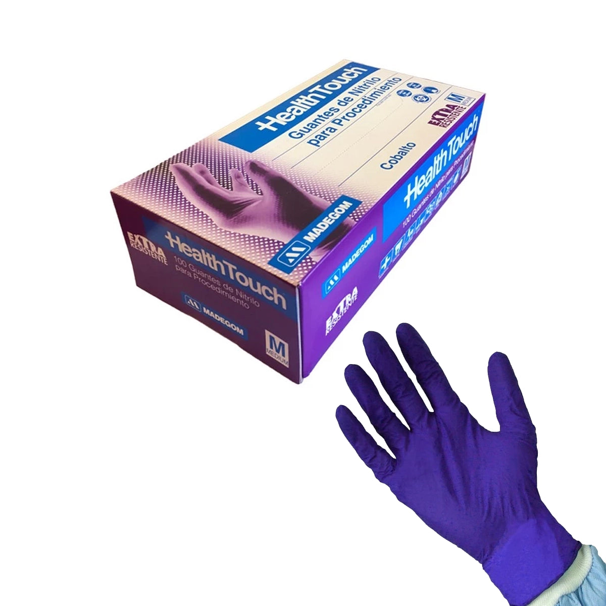 Guante de Nitrilo Cobalto Health Touch