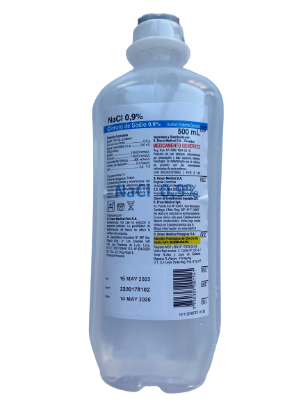 Suero Fisiologico B. BRAUN 0.9%