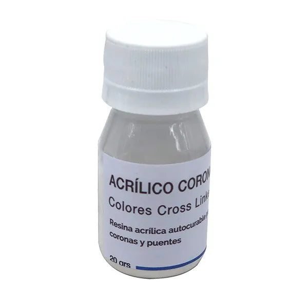 Acrílico de autocurado para coronas Crosslinked