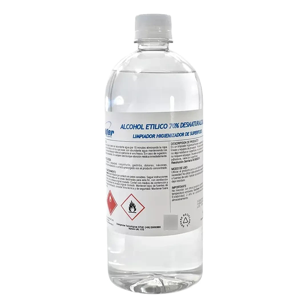 Alcohol desnaturalizado 70% 1 litro Winkler