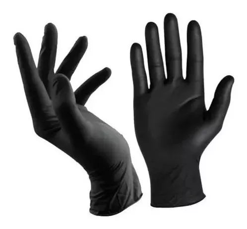 Guantes de Nitrilo Color negro
