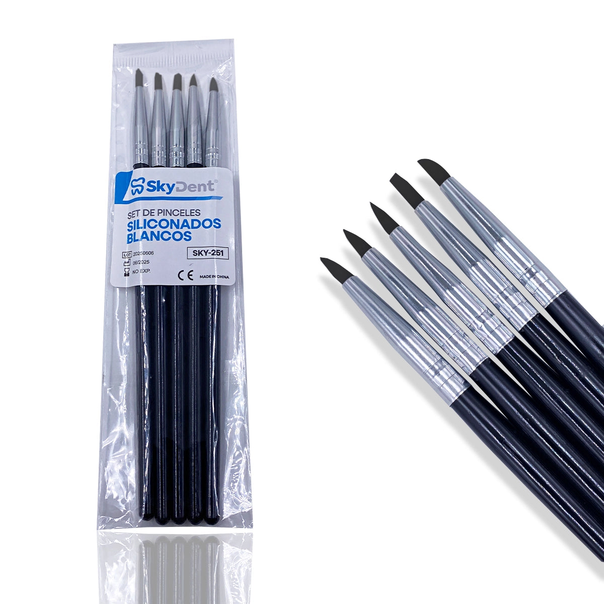Set de pinceles de silicona SkyDent