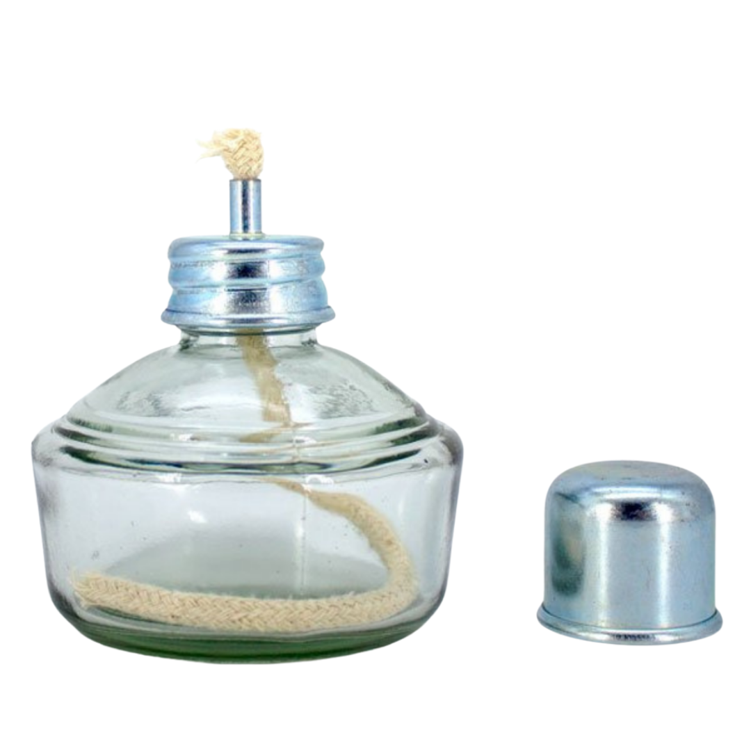 Mechero Vidrio tapa metálica Cotisen