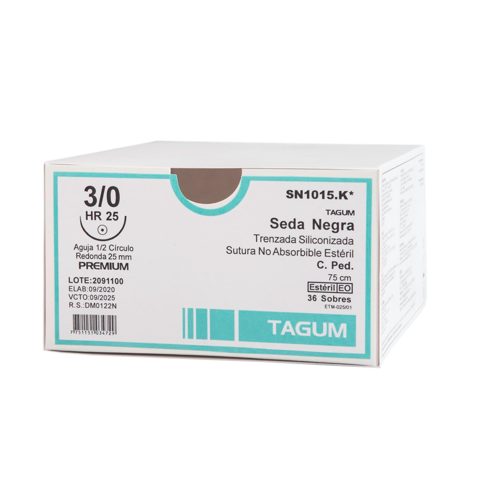 Sutura Seda negra Tagum