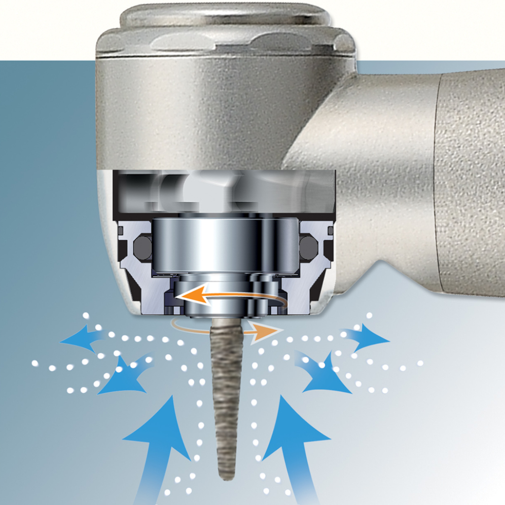 Turbina S-Max con luz NSK Conexión directa a acoplamiento Sirona