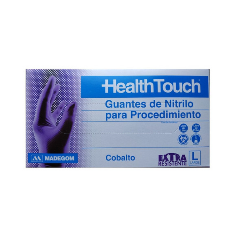 Guante de Nitrilo Cobalto Health Touch