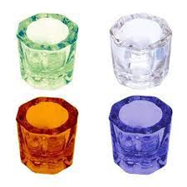 Vaso Dappen de vidrio diferentes colores unidad
