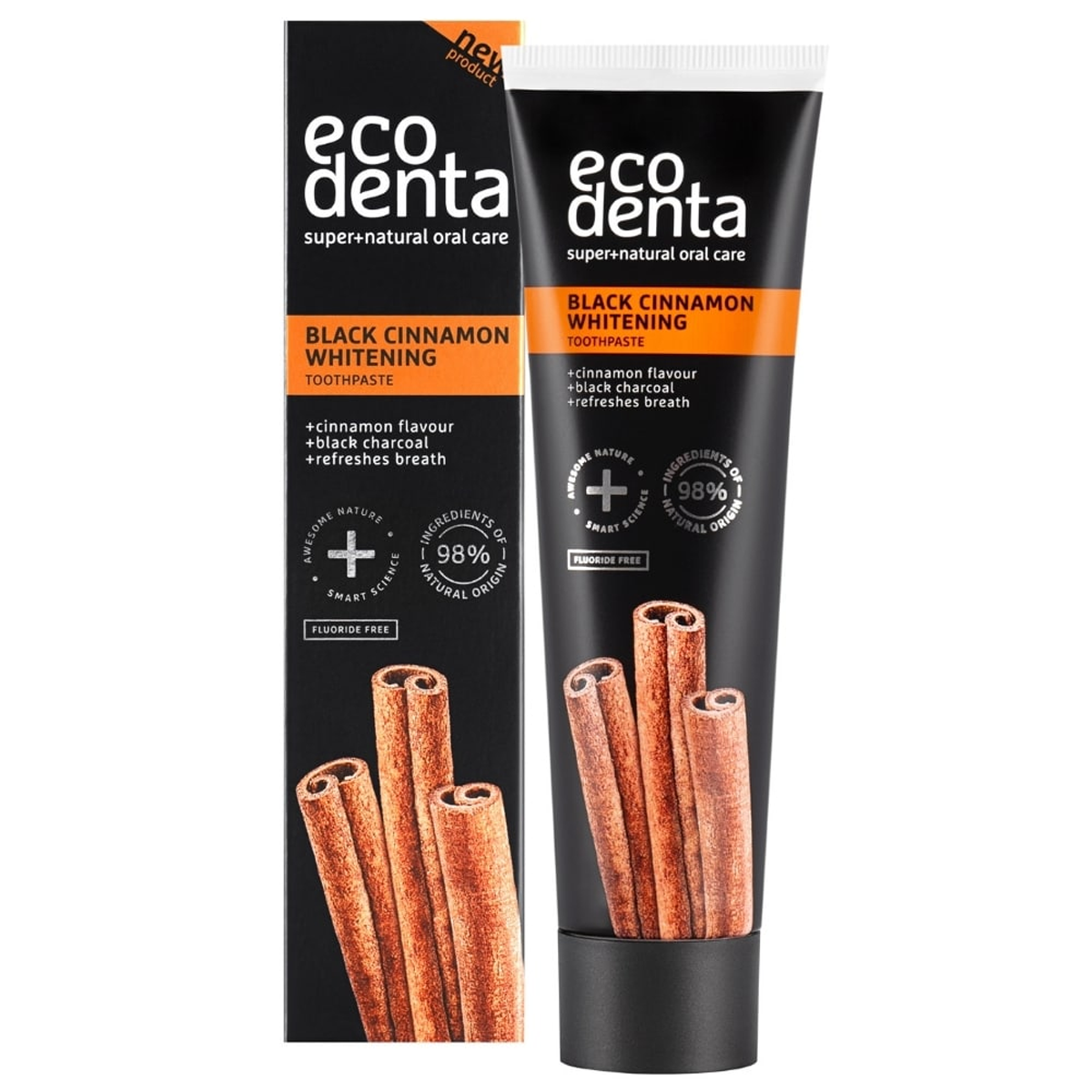 Pasta Dental Blanqueadora Anticaries Black Cinnamon 100 ml Ecodenta