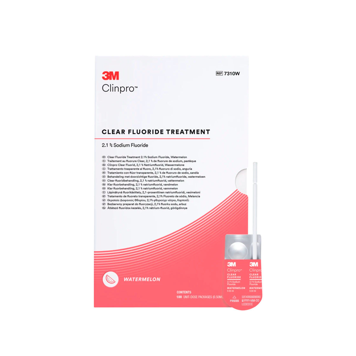 Clinpro Clear Flúor 3M Solventum Caja 100 un