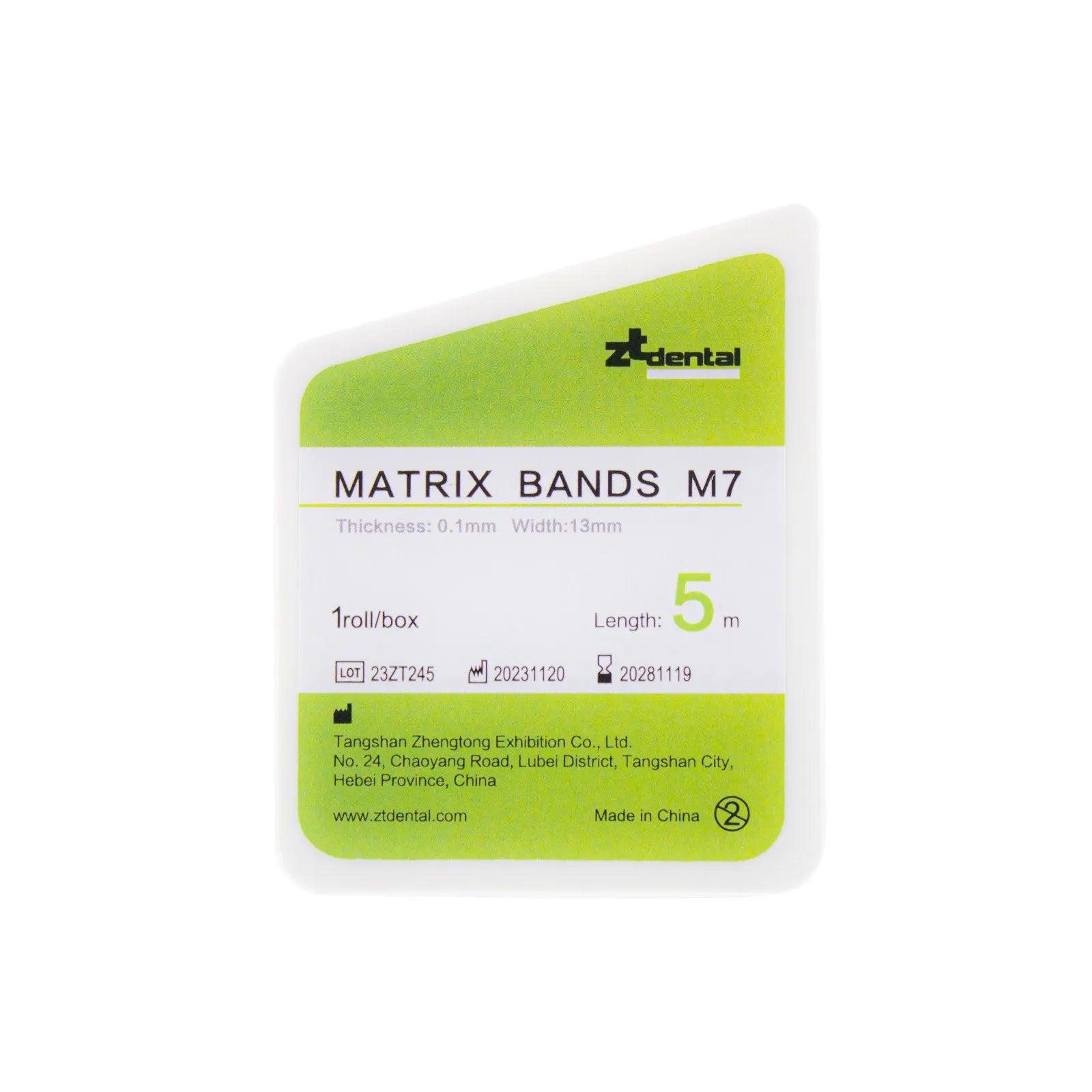 Banda Matriz cinta teflón M7 13mm ZT Dental