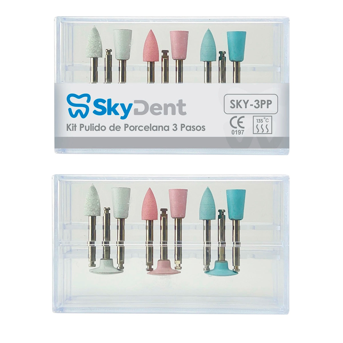Kit de Pulido de Porcelana de 3 pasos SkyDent