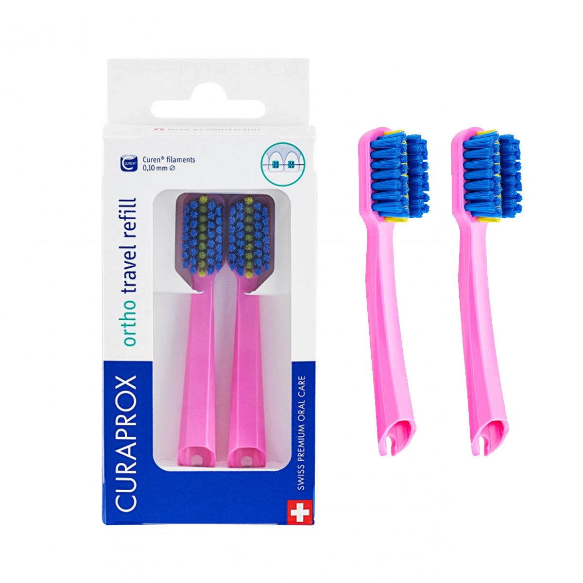 Repuesto de Cepillo 5460 ORTHO Set de Viaje Curaprox