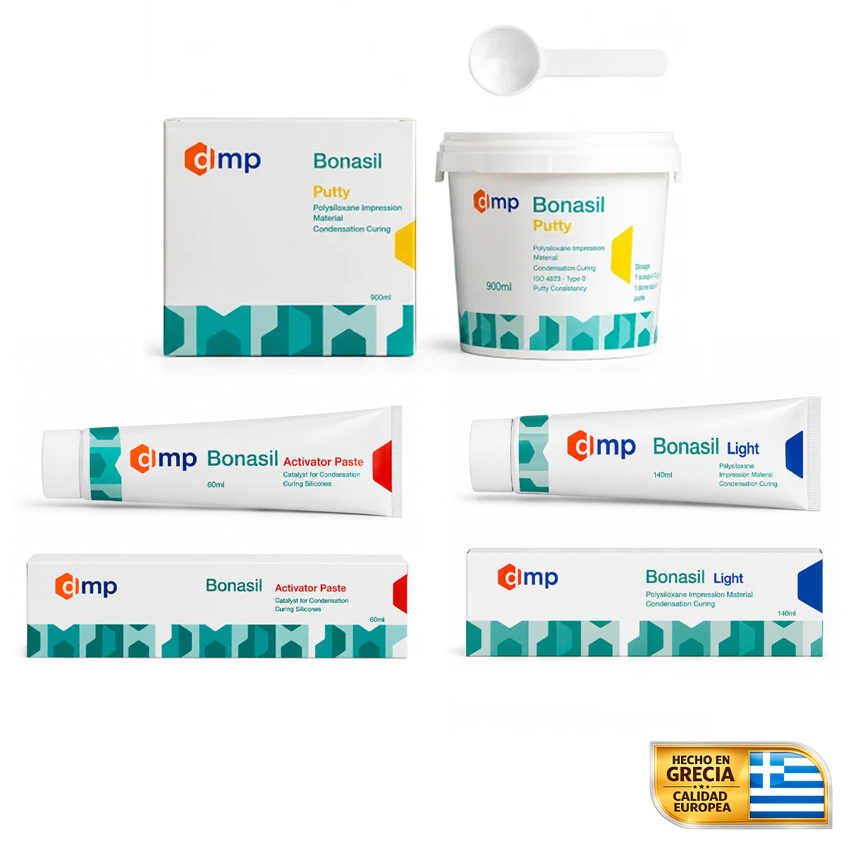 Silicona Bonasil por condensación DMP Kit (Pesada+Liviana+Activador)