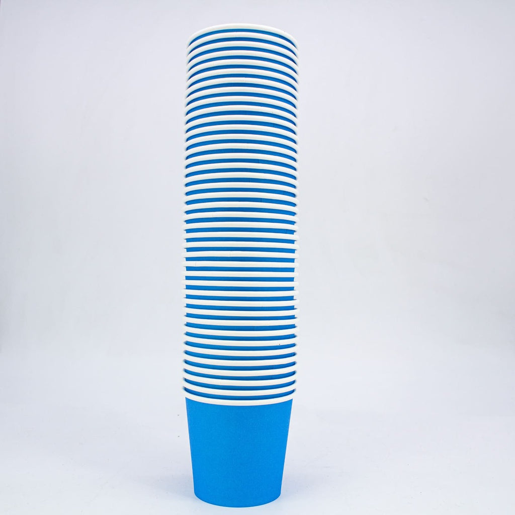 Vasos papel desechables 100 unidades Machtig Azul