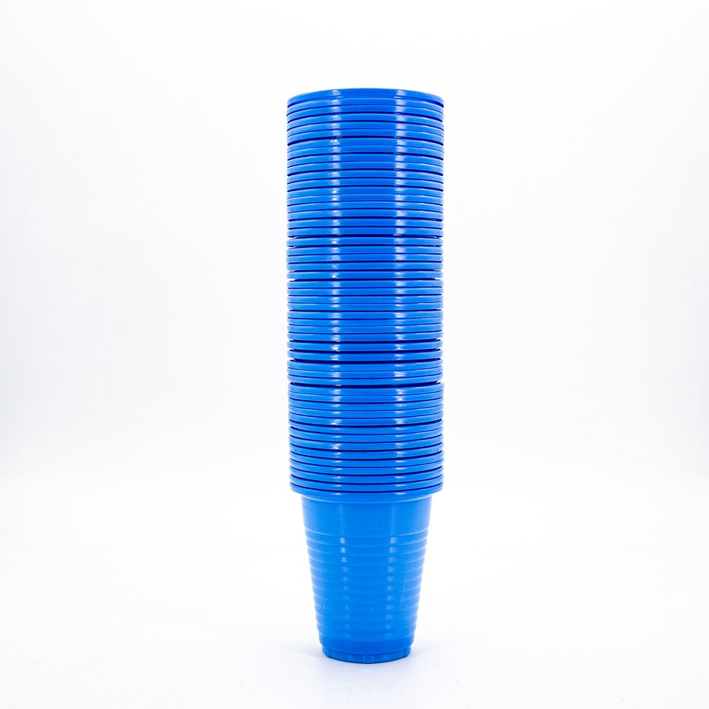 Vasos plásticos desechables 100 unidades Machtig Azul