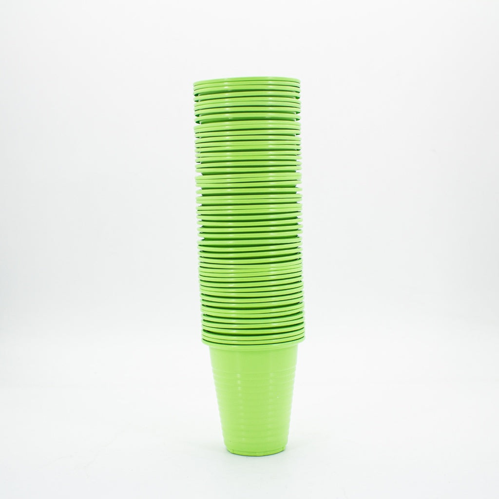 Vasos plásticos desechables 100 unidades Machtig Verde