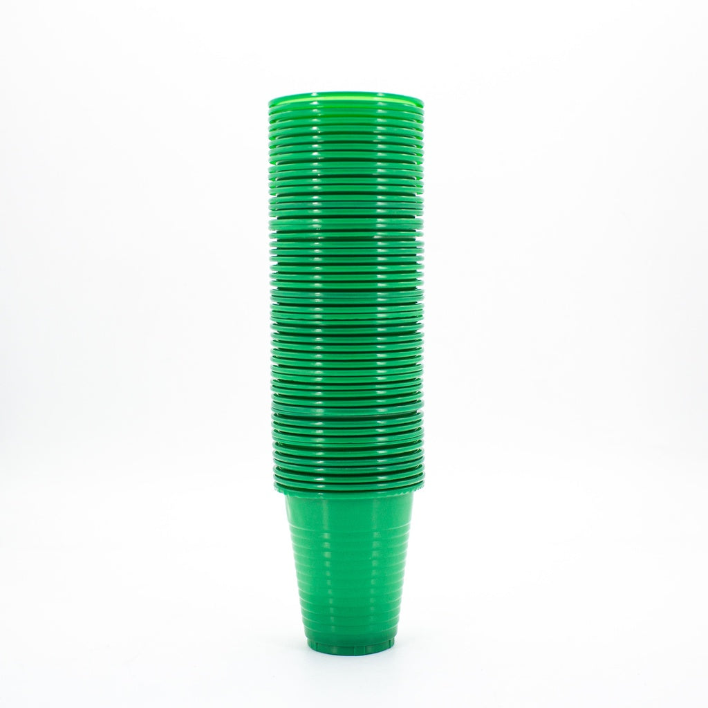Vasos plásticos desechables 100 unidades Machtig Verde oscuro