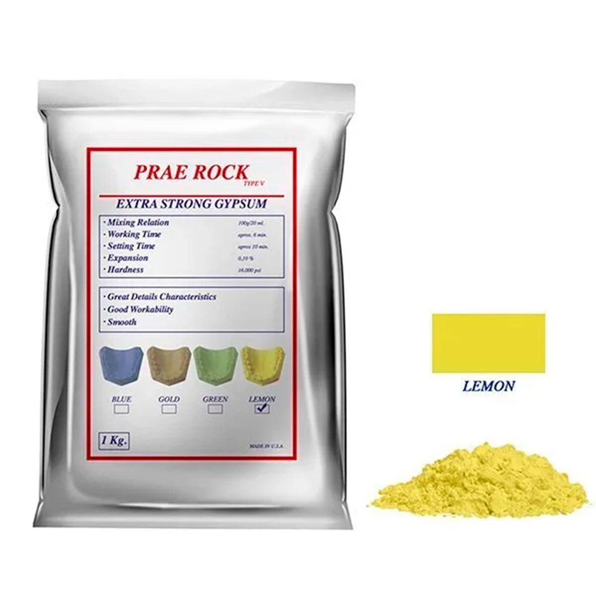 Yeso Tipo V Prae Rock Velmix 1kg