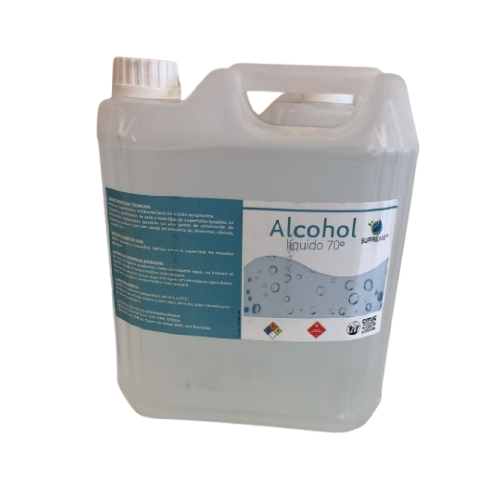 Alcohol 70º Microfiltrado 5 litros Supreme