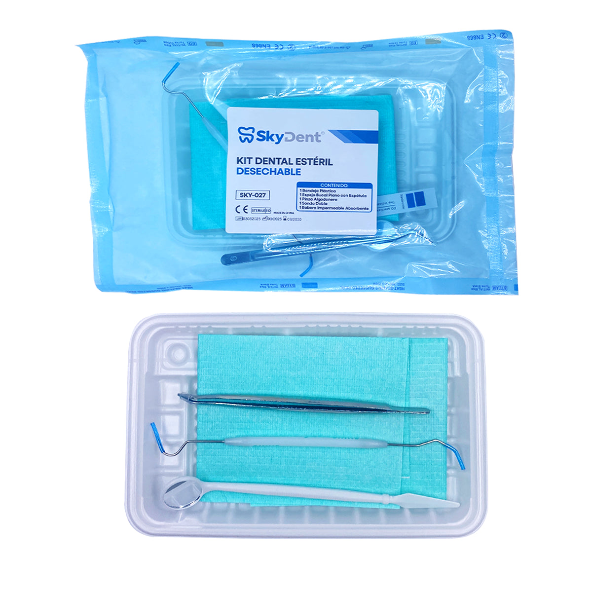 KIT DE BANDEJA DESECHABLE SKYDENT