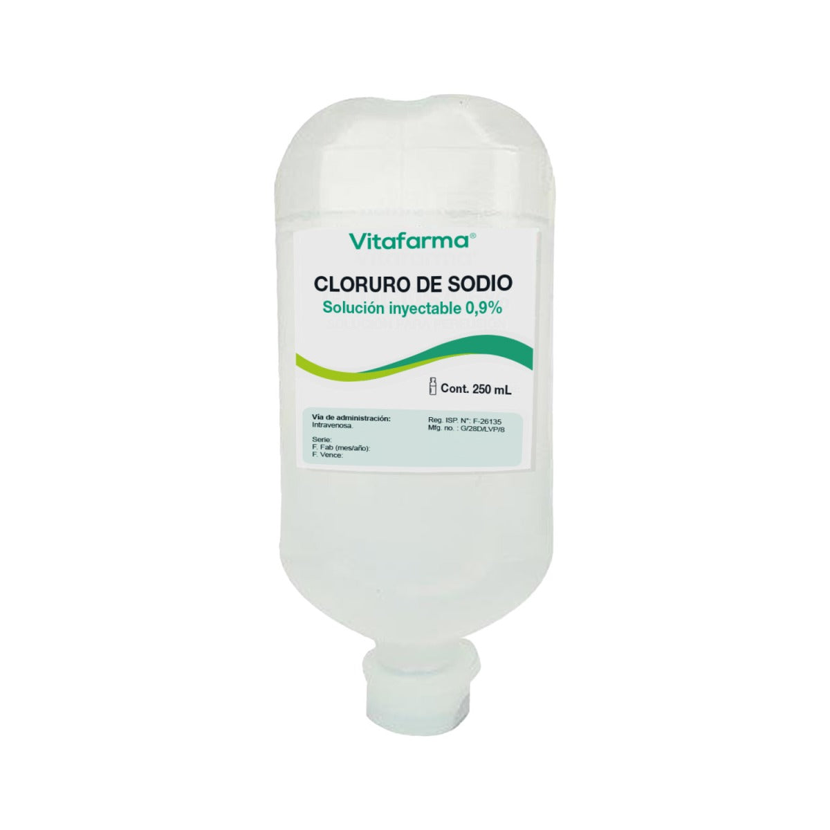 Suero fisiológico solución inyectable 0,9 % 250 ml Vitafarma