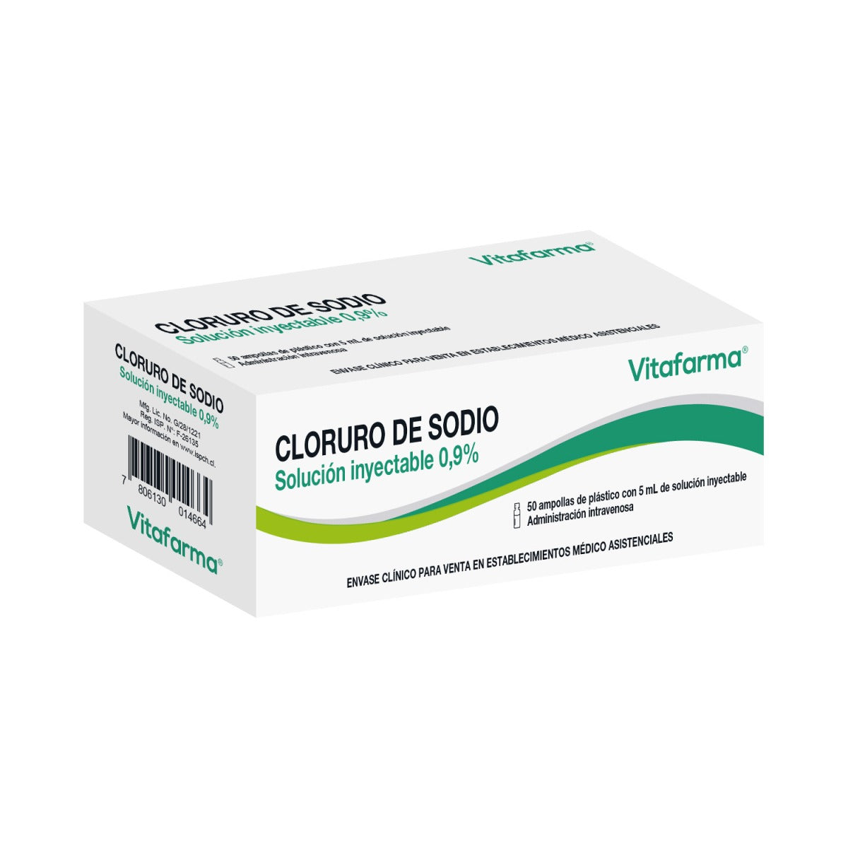 Suero Fisiológico 0,9% 10 ml Caja 50 ud Vitafarma