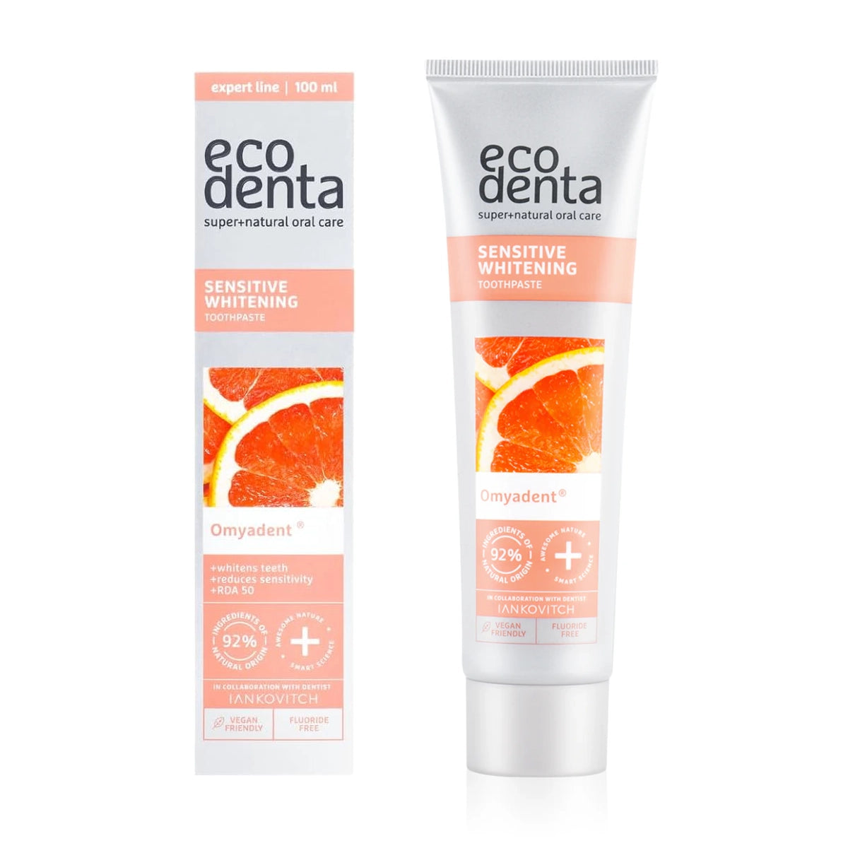 Pasta Dental para Dientes sensibles y Blanqueadora 100 ml Ecodenta