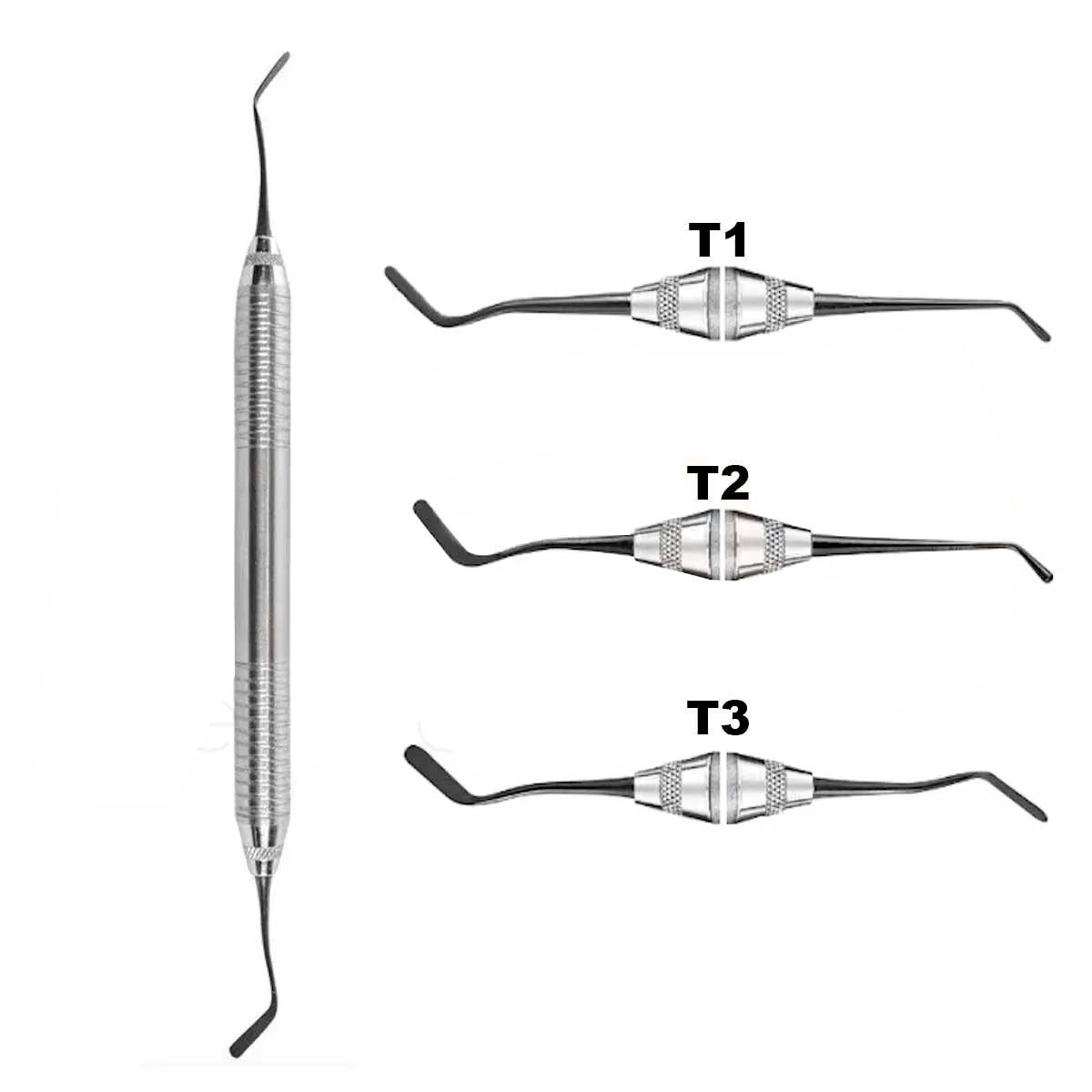 Espátula Metálica para resina T1, T2, T3 y T4