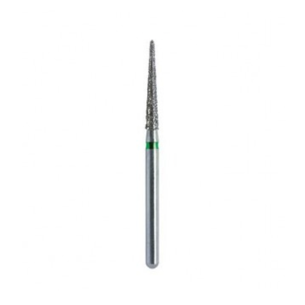 Fresa Diamante Troncocónica Punta Corta Aguja AV 858 (165) Verde - 010