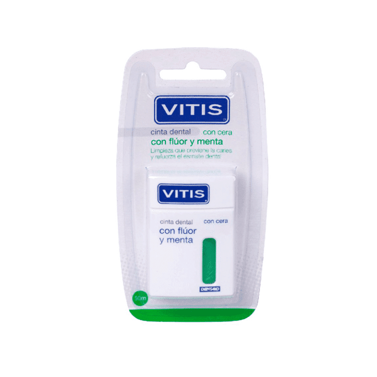 Hilo dental con Flúor y Menta (verde) Vitis