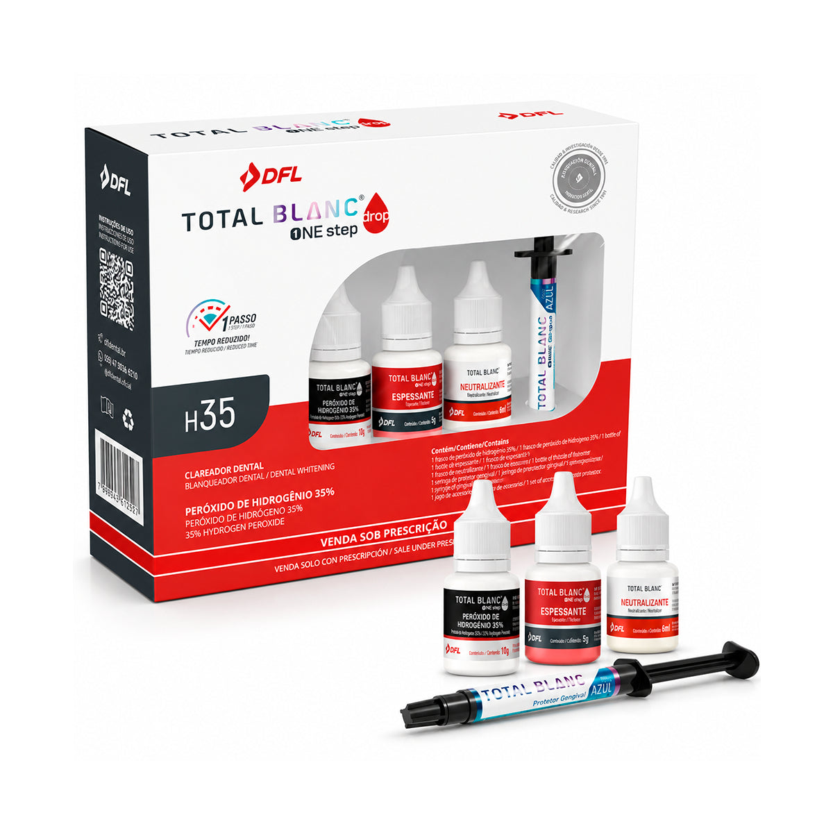Blanqueamiento Total Blanc One Step Drop DFL Kit 18 Pacientes