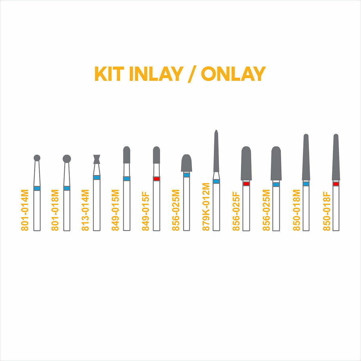 Kit de Fresas Inlay Onlay Skydent