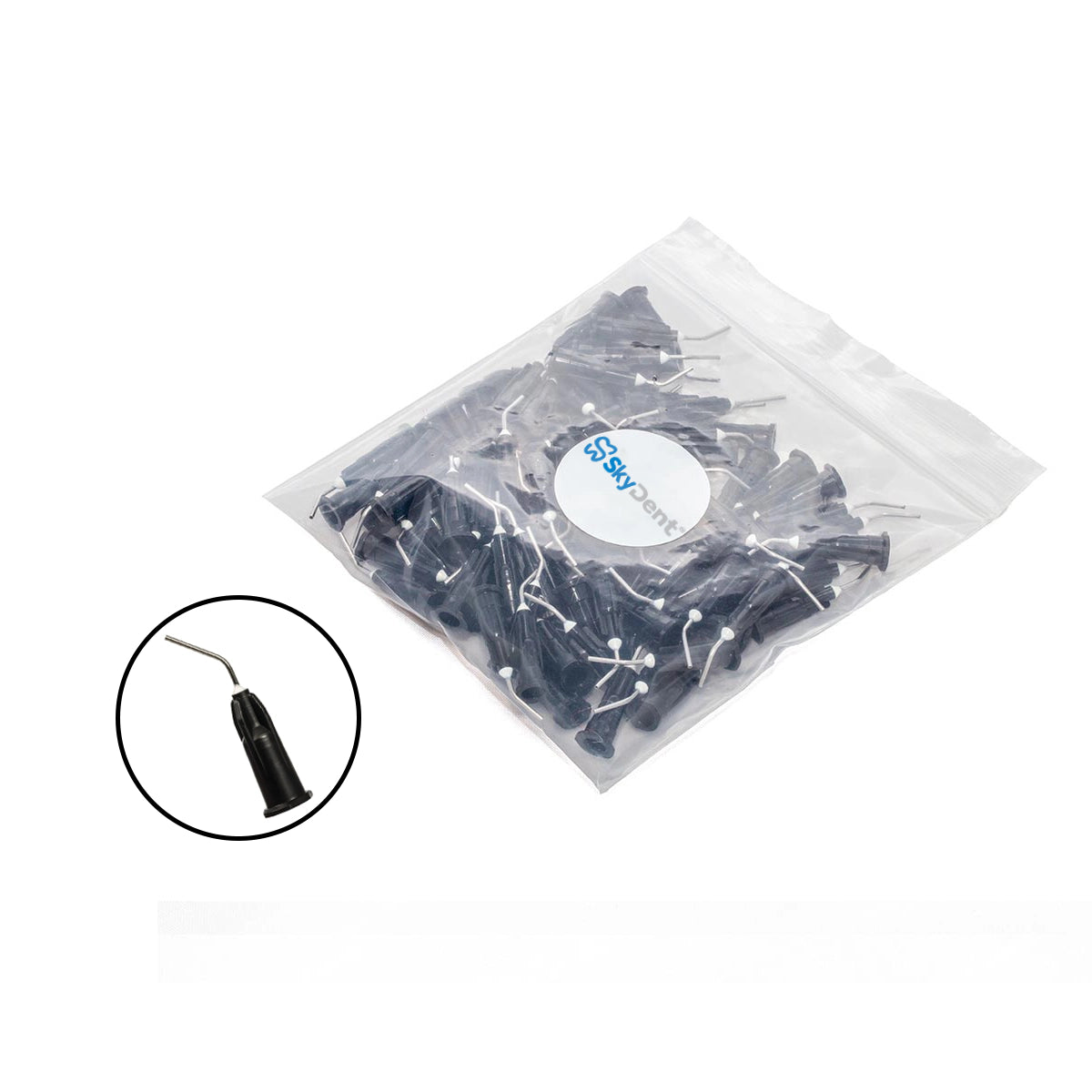 Puntas para Resina Fluida 100 un Negras Skydent