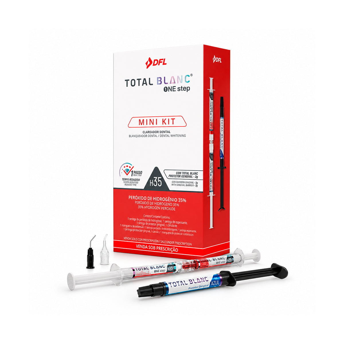 Blanqueamiento Total Blanc One Step 35% DFL Mini Kit 1 Paciente