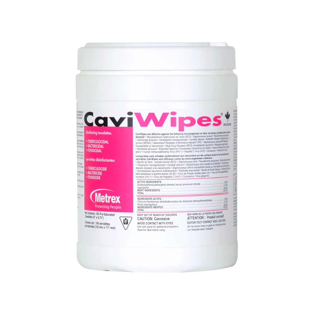 CaviWipes Toallitas desinfectantes 160 unidades Metrex | Eksa Dental