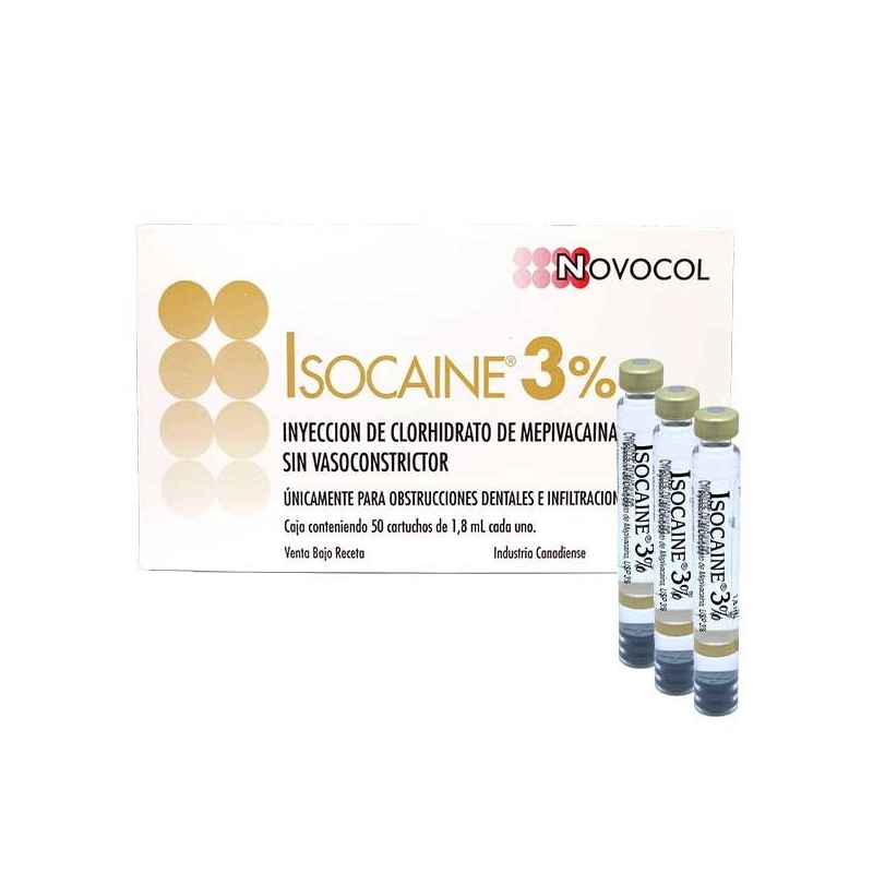 Isocaine Mepivacaina Anestesia al 3% Novocol